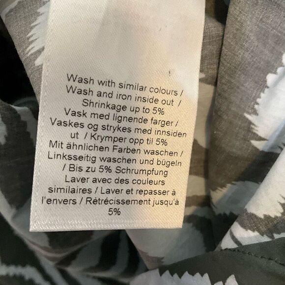 Ganni Zebra Poplin Wrap Top - Picture 8 of 8